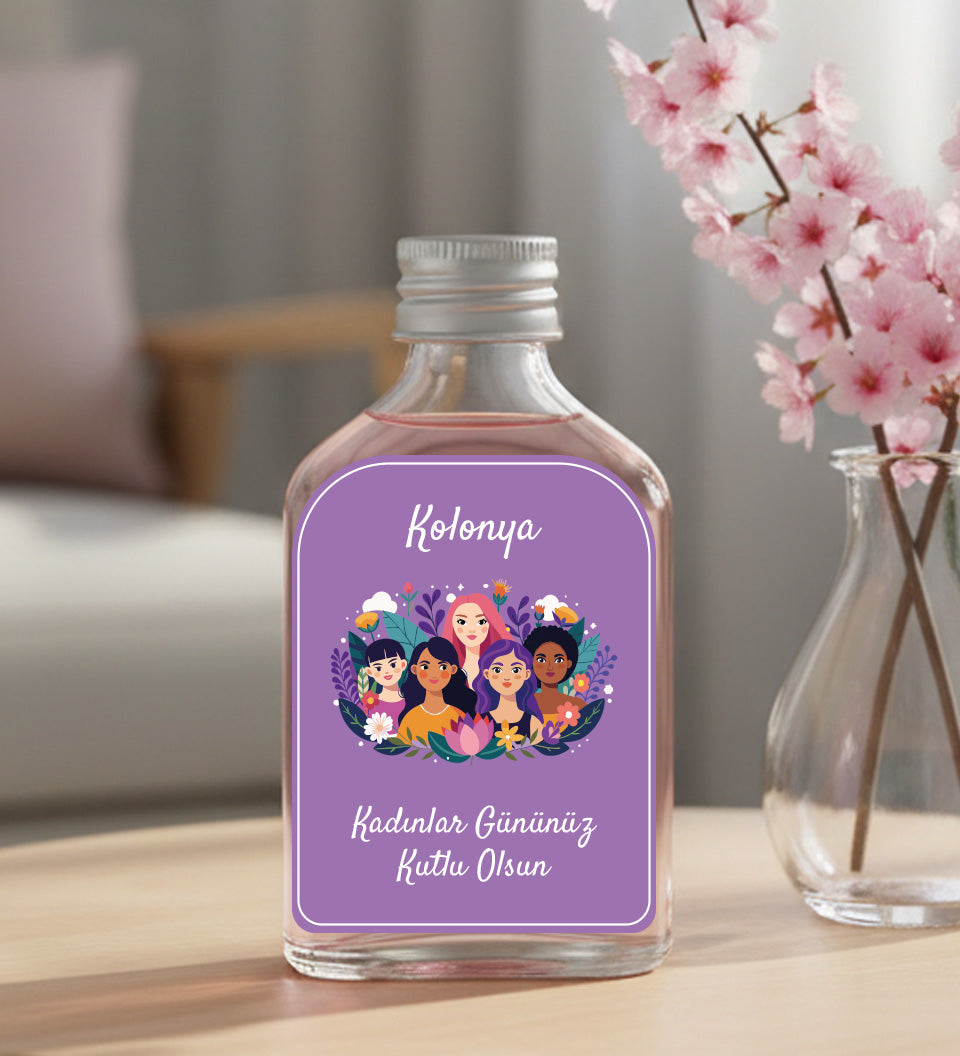 Kadınlar Günü Tasarım Kolonya 100ml