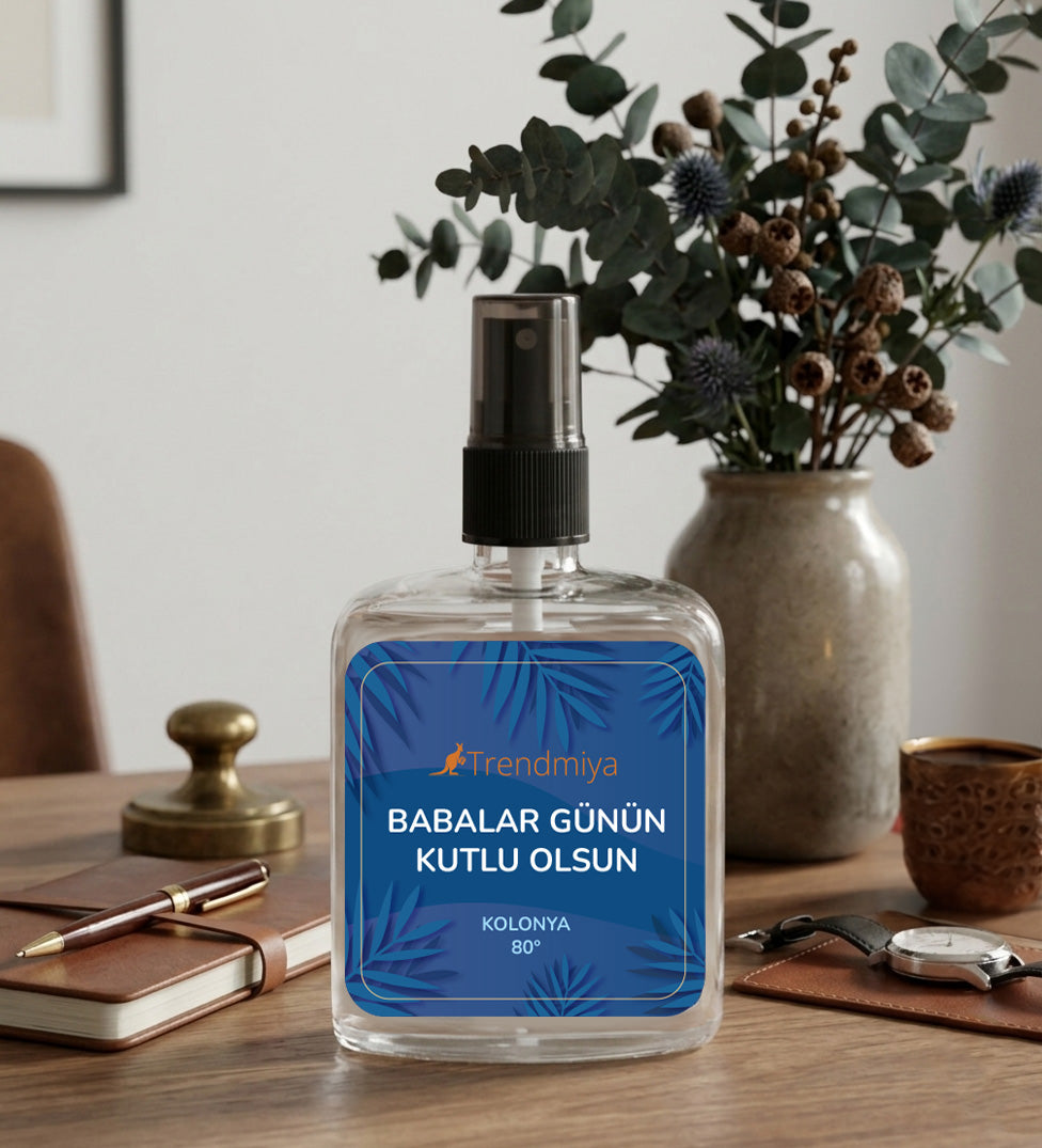 Babalar Gününe Özel Tasarım Kolonya 100ml