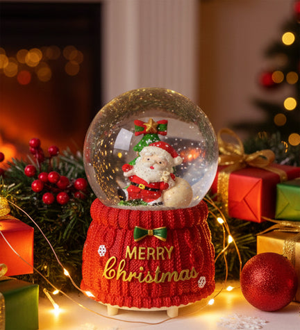 Orta Boy Noel Baba Kar Küresi