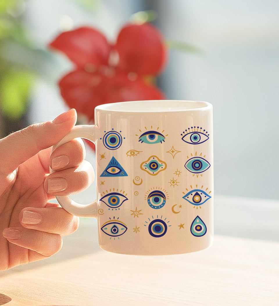 Göz Tasarımlı Kadına Hediye Seti