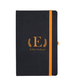 Siyah Turuncu Tasarım Defter & Turuncu Mat Roller Kalem & Kupa Hediye Seti