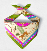 Leopar Figürlü Fular