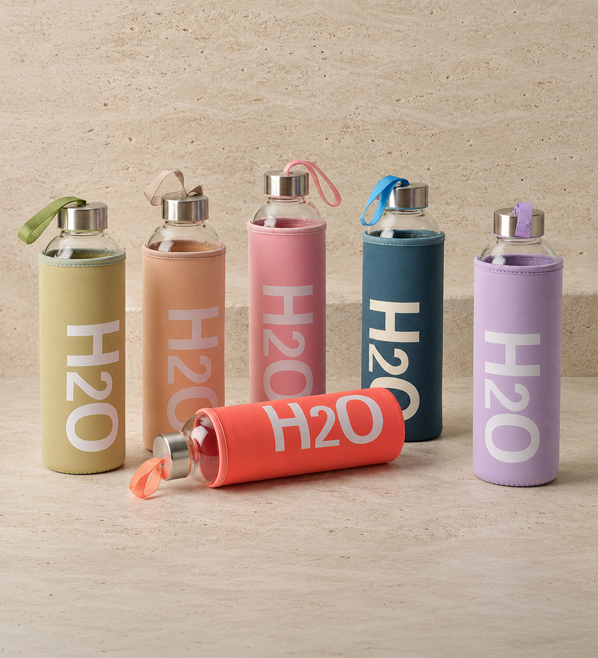 Kılıflı Cam Matara 750ML