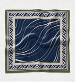 Lacivert Desenli Fular