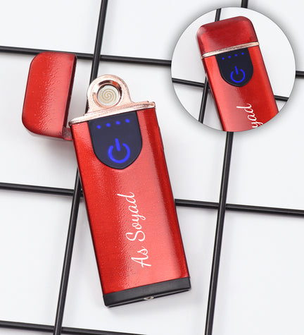 Kapaklı USB Şarjlı Dokunmatik Alevsiz Elektronik Çakmak