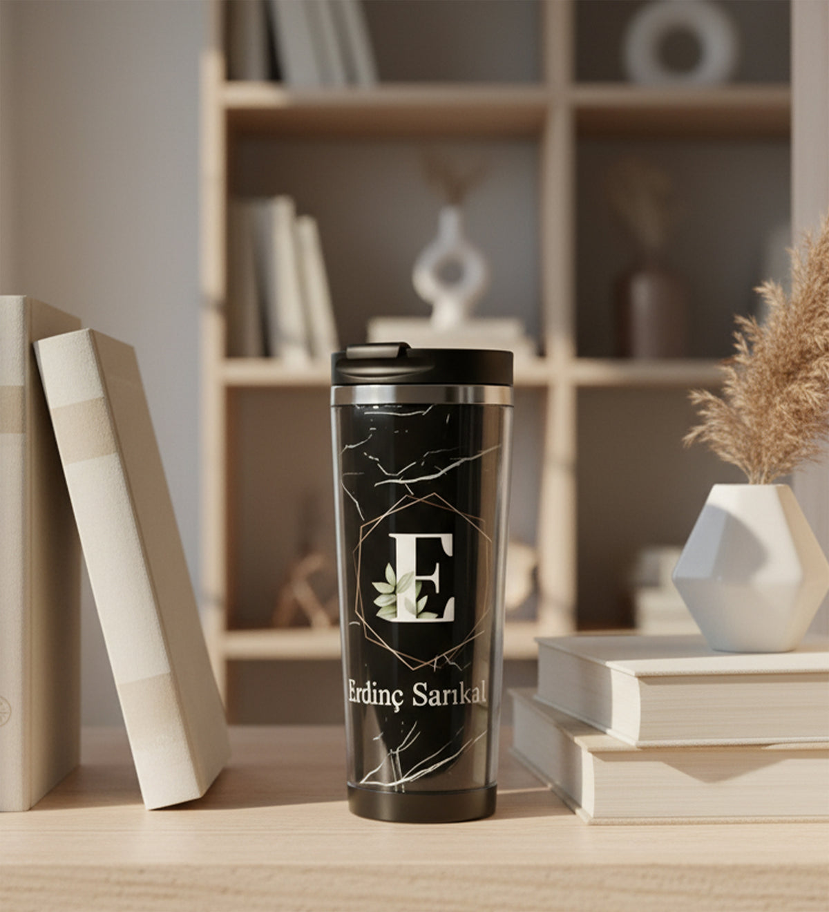 Mermer Desen Tasarım 350ml Termos