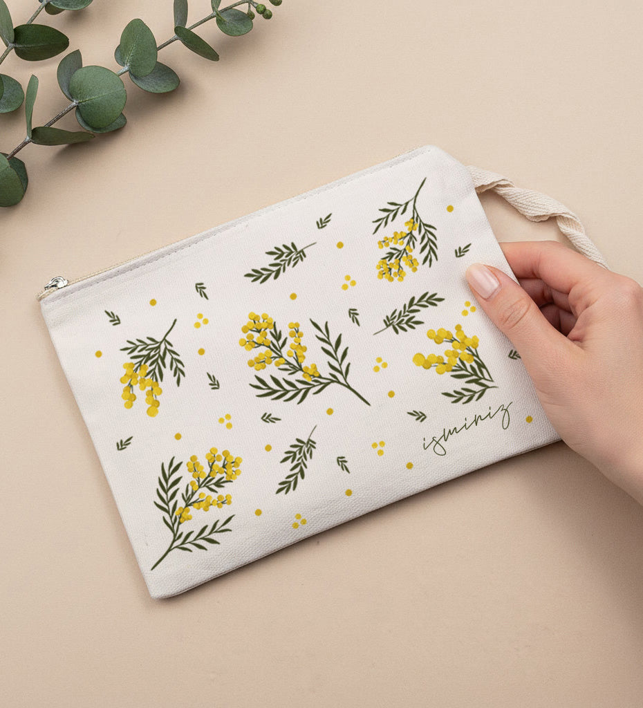 Kişiye Özel Mimoza Tasarım Bez Çanta