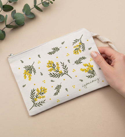 Kişiye Özel Mimoza Tasarım Bez Çanta