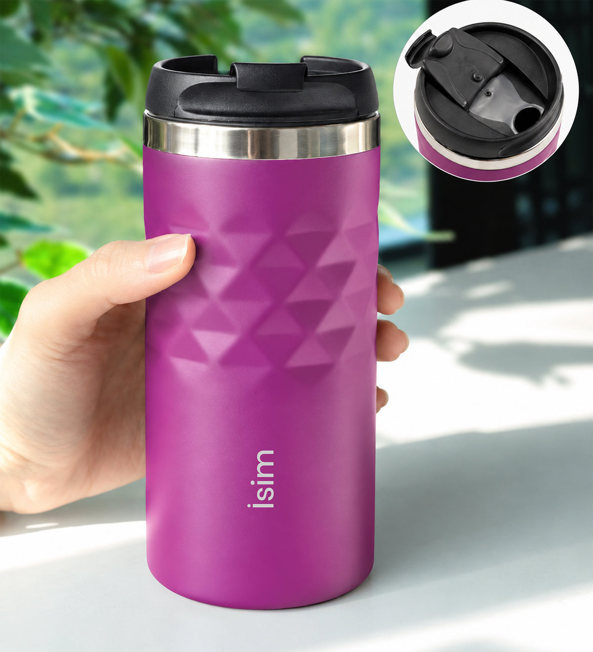 Kişiye Özel 300 ML Mor Kristal Çelik Termos
