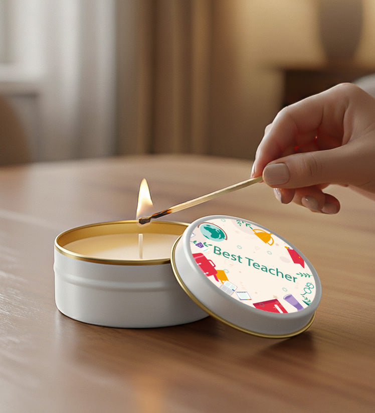 Öğretmenler Günü Temalı Mum