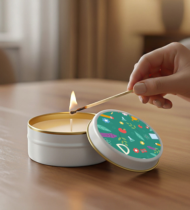 Öğretmenler Günü Temalı Mum