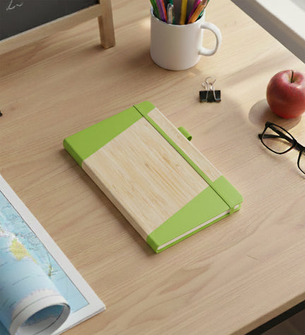 Bambu Dokulu Defter Yeşil
