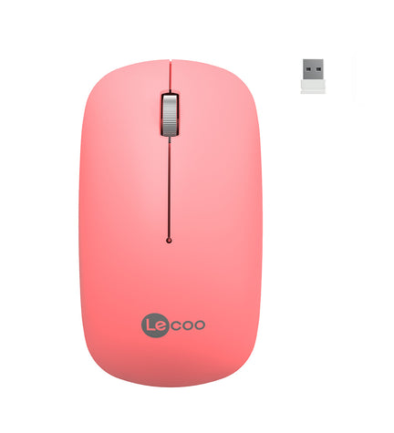 Lecoo WS214 Kablosuz Optik Mouse Pembe