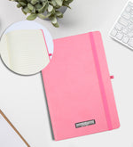 Çiçekli Fular & Pembe Defter & El Aynası & Kalem Hediye Seti