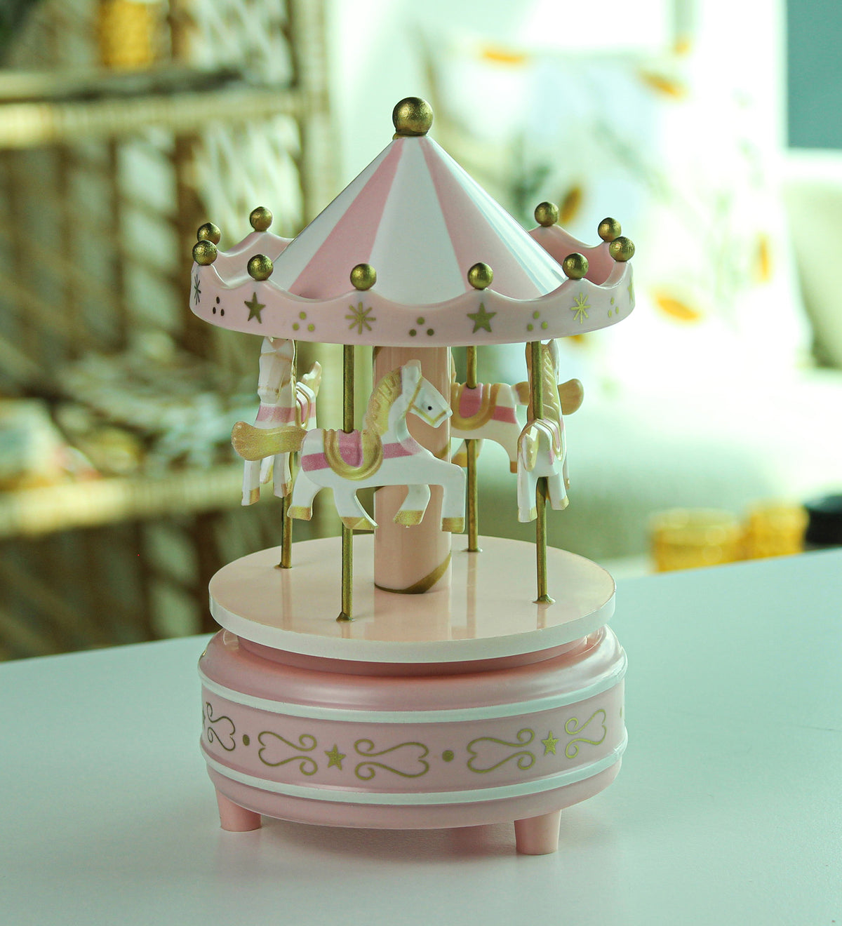 Kişiye Özel İnstagram Çerçeve & Atlı Karınca Müzik Kutusu & Pembe Bubble Mum & Kupa Hediye Seti