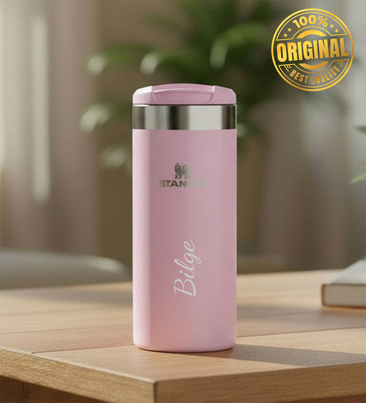Kişiye Özel The AeroLight™ Transit Mug Stanley Termos 0.35L Pembe