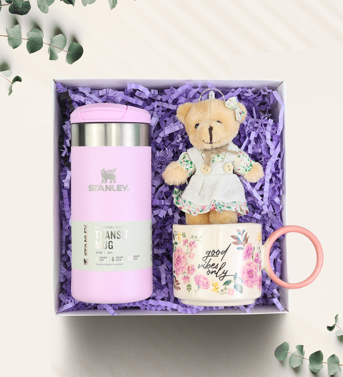 Pembe Stanley Termoslu Doğum Günü Hediye Seti