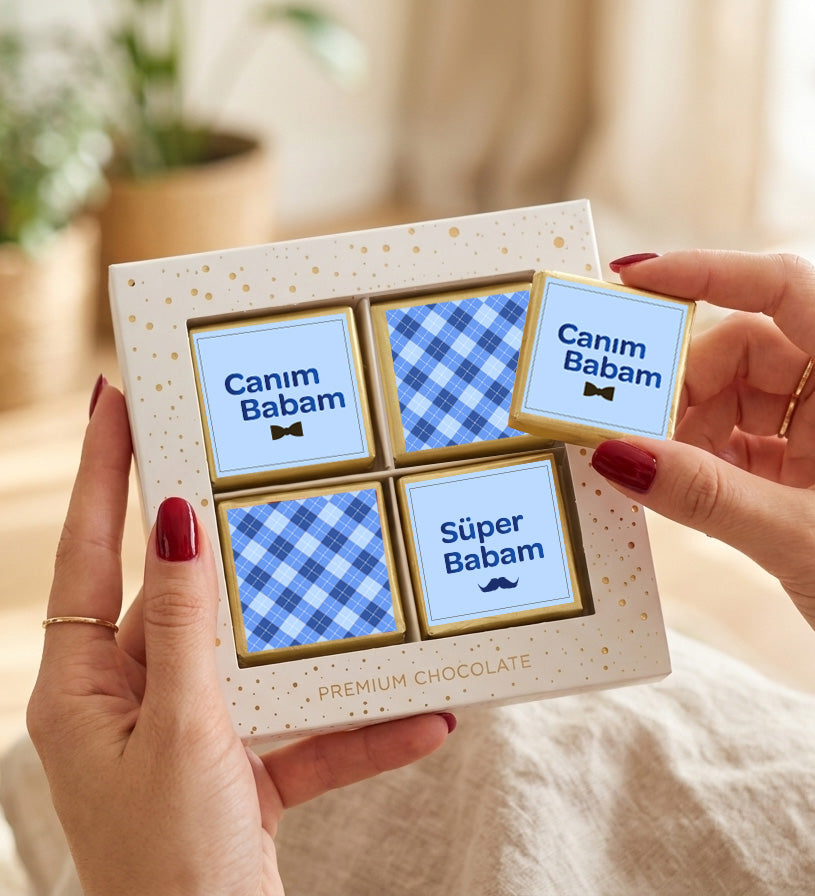 Babalar Günü Tasarım Premium Çikolata