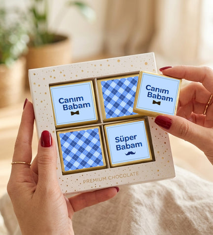 Babalar Günü Tasarım Premium Çikolata