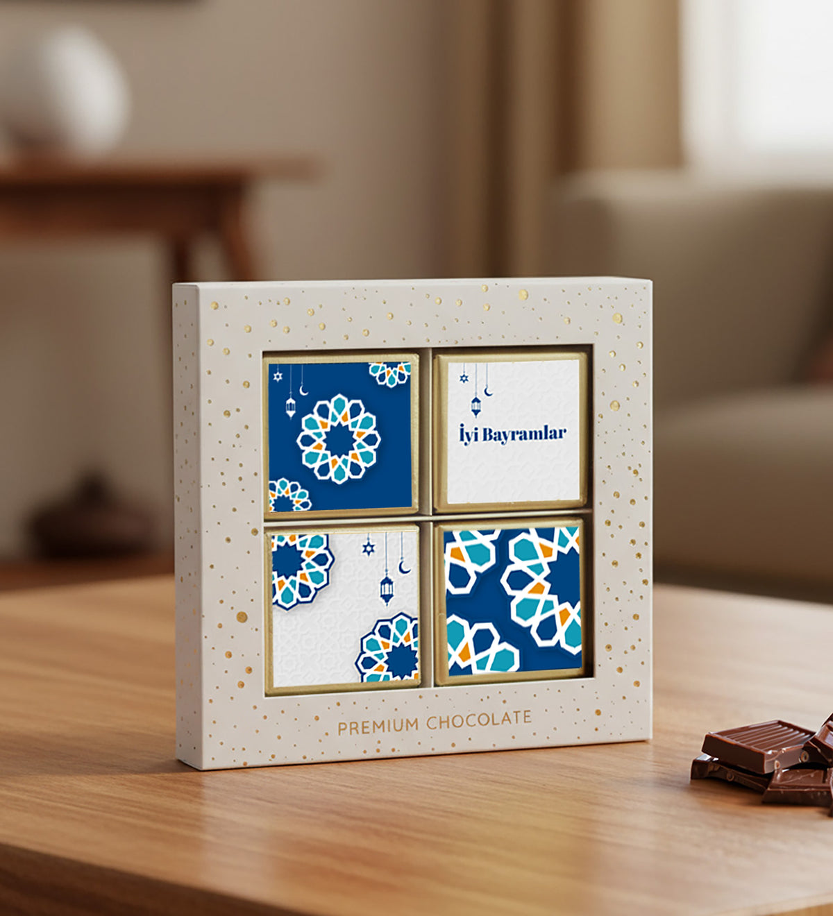 Alerya Kahve Fincan Kolonya Çikolata Bayram Hediye Seti