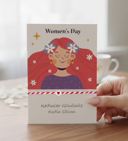 Kadınlar Günü Tasarım Şans Bilekliği