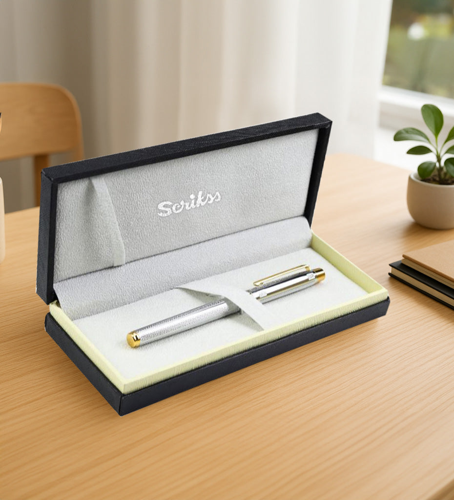 Scrikss Venüs 722W Roller Kalem Krom Altın