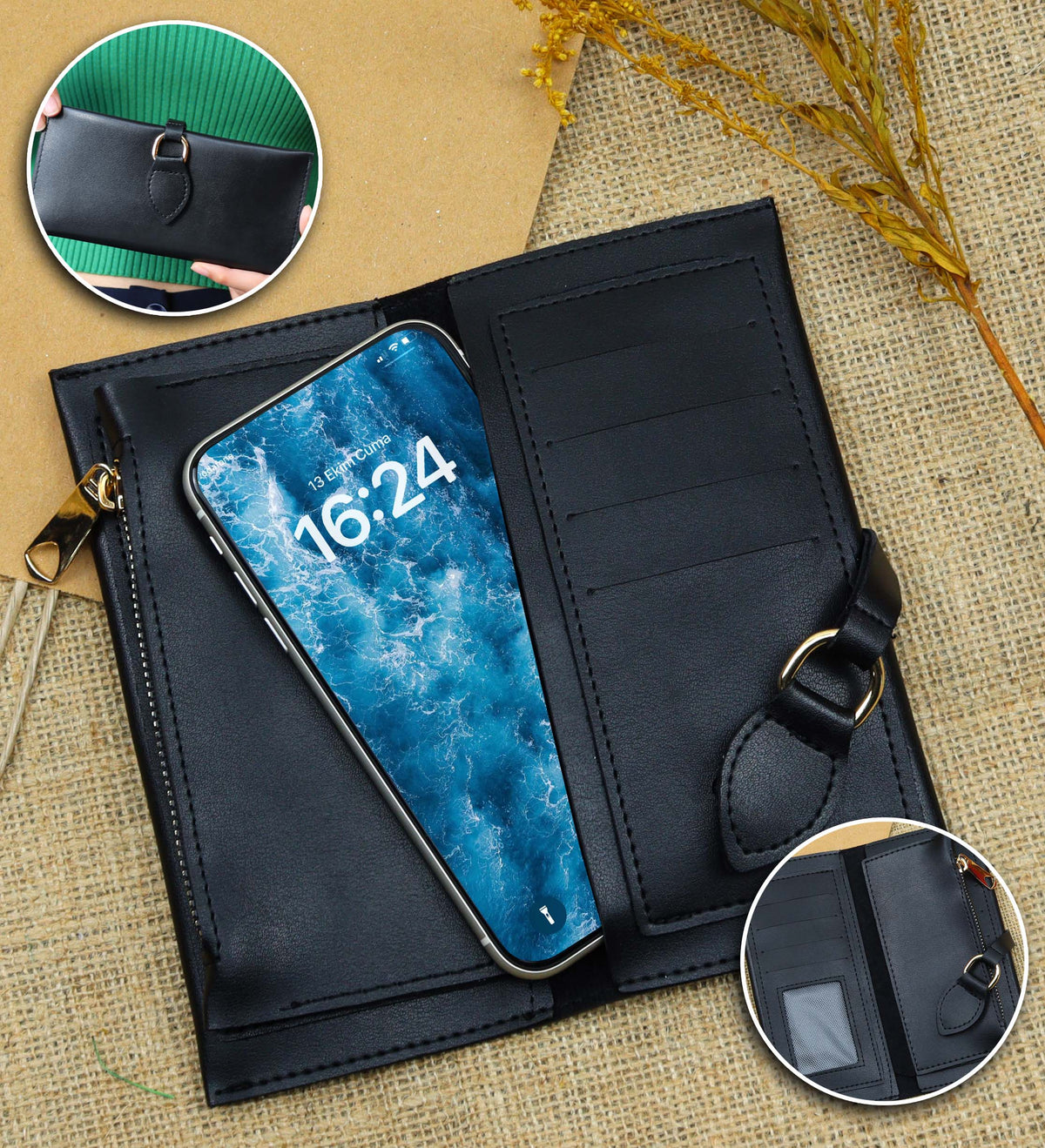 Tasarım Fularlı Kadına Hediye Seti