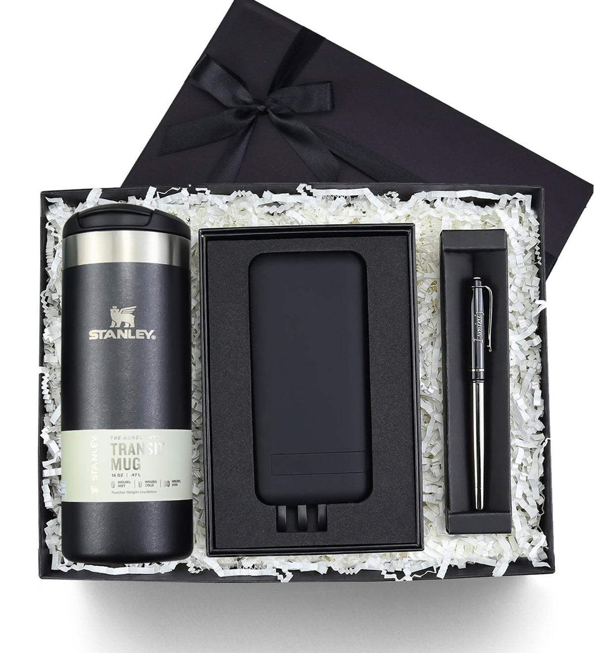 Stanley Termos & Wireless Vakumlu Powerbank & Kalem Premium Hediye Seti