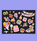Doğum Günü Sticker Set