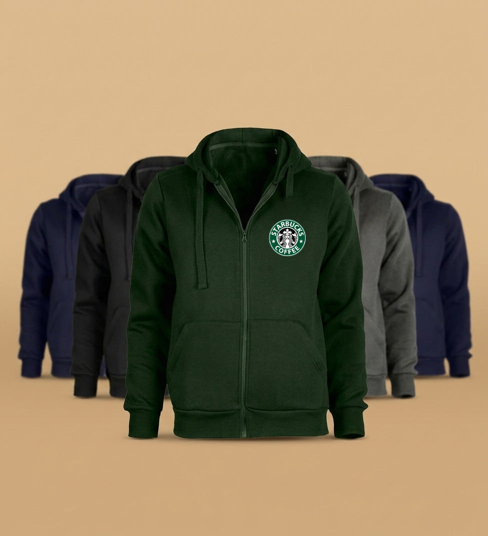 Kapüşonlu Fermuarlı Sweatshirt