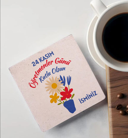 Kişiye Özel Taş Bardak Altlığı