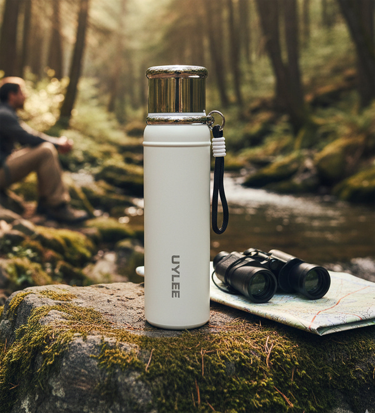 Beyaz Çelik Termos 700 ml