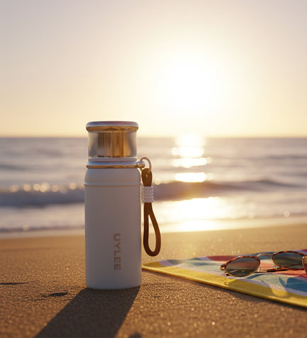 Beyaz Çelik Termos 500 ml