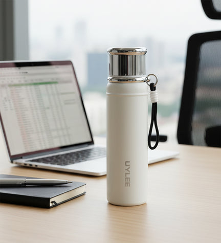 Beyaz Çelik Termos 700 ml