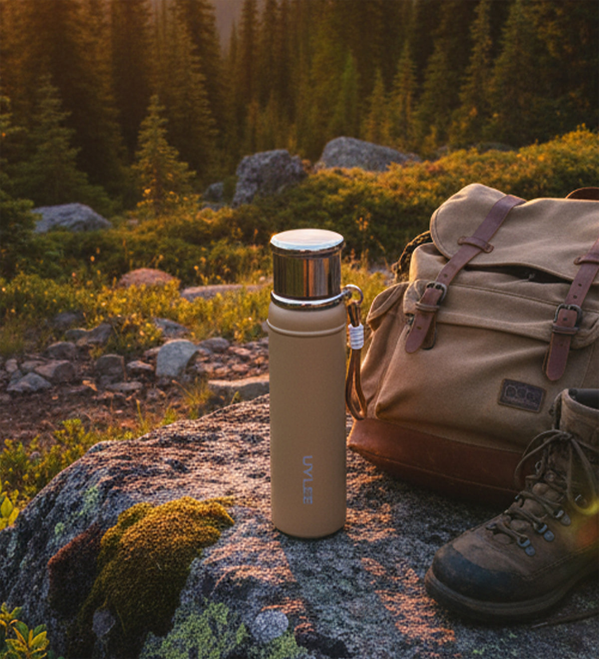 Kahverengi Çelik Termos 700 ml