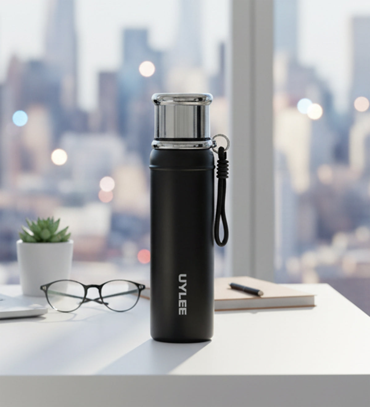 Siyah Çelik Termos 700 ml