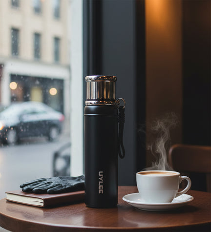 Siyah Çelik Termos 700 ml