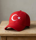 Türk Bayrağı Ay Yıldız Nakışlı Şapka