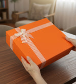 Turuncu Defter & Rose Metalik Roller Kalem & 125gr Selamlıque & Papatya Halka Kupa & Papatya Mum Hediye Seti