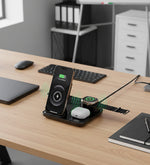 Üçlü Standlı Wireless Şarj Cihazı