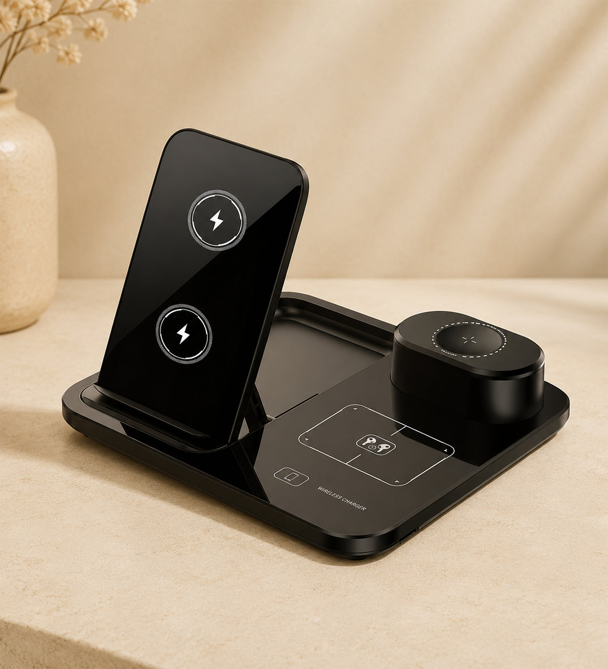 Üçlü Wireless Şarj Standı