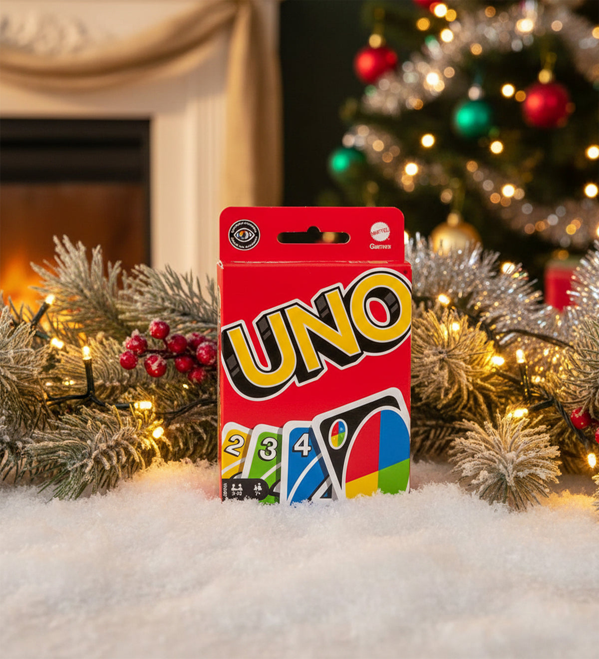 Uno Kart Oyunu & Baskılı Kupa & Yılbaşı Çorabı Hediye Seti