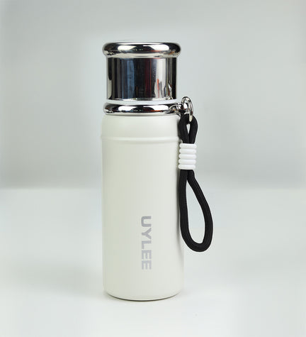 Beyaz Çelik Termos 500 ml
