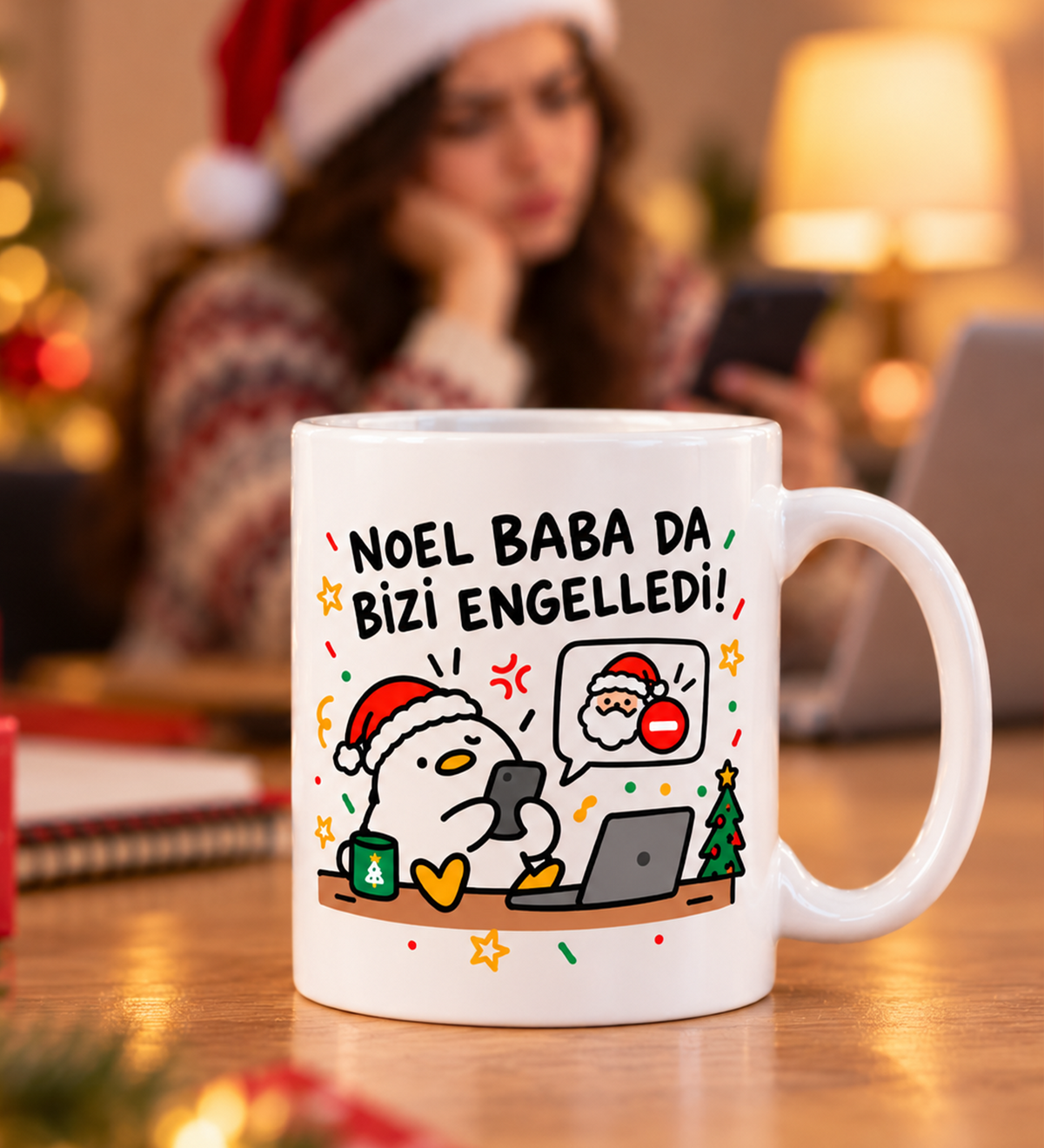 Yeni Yıl Tasarım Esprili Kupa