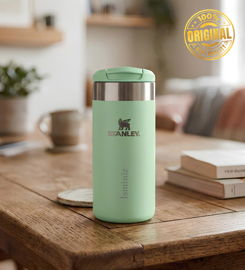 Kişiye Özel The AeroLight™ Transit Mug Stanley Termos 0.35L Açık Yeşil