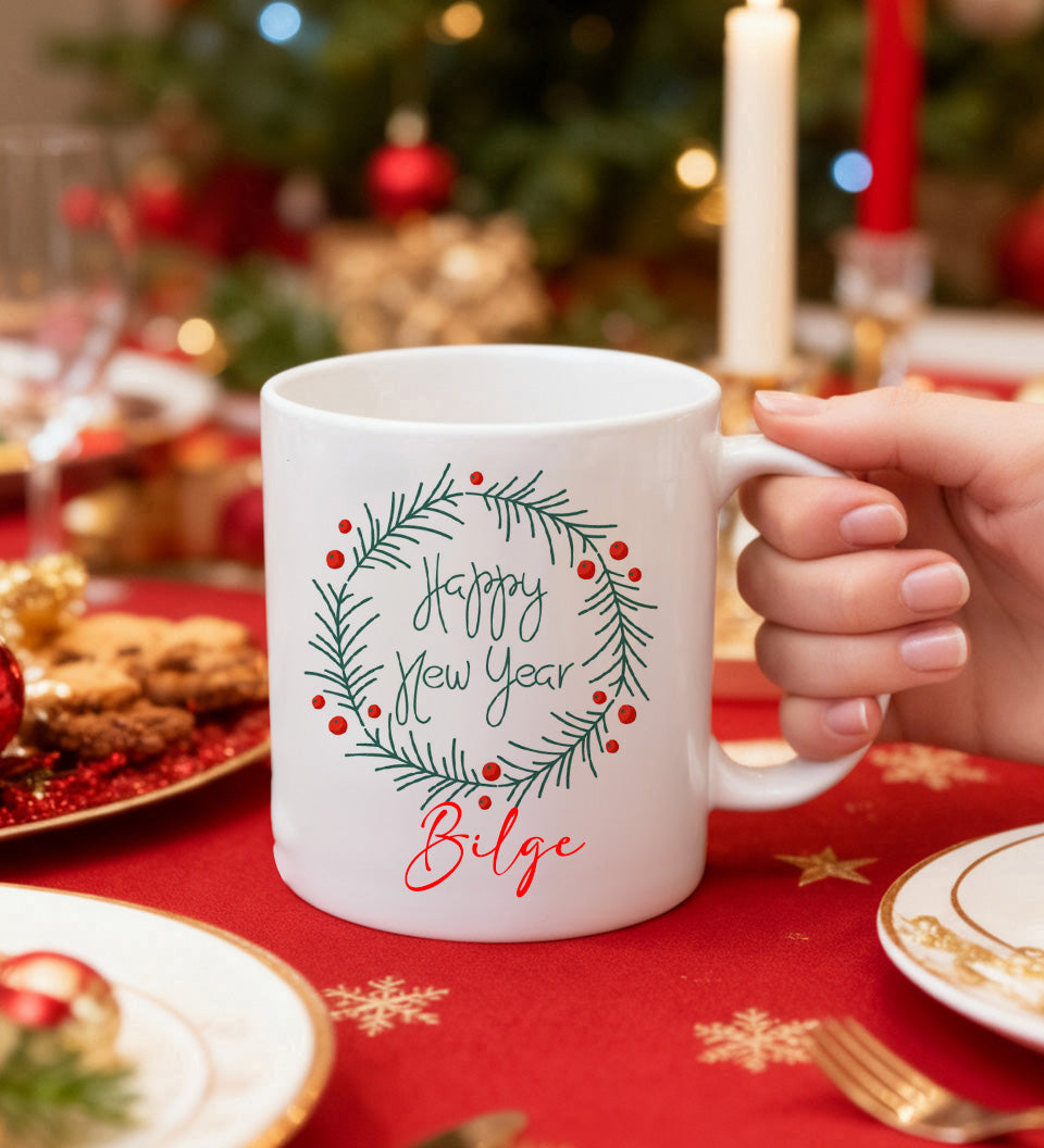 Premium Çikolata & Mum & Kupa Yılbaşı Hediye Seti