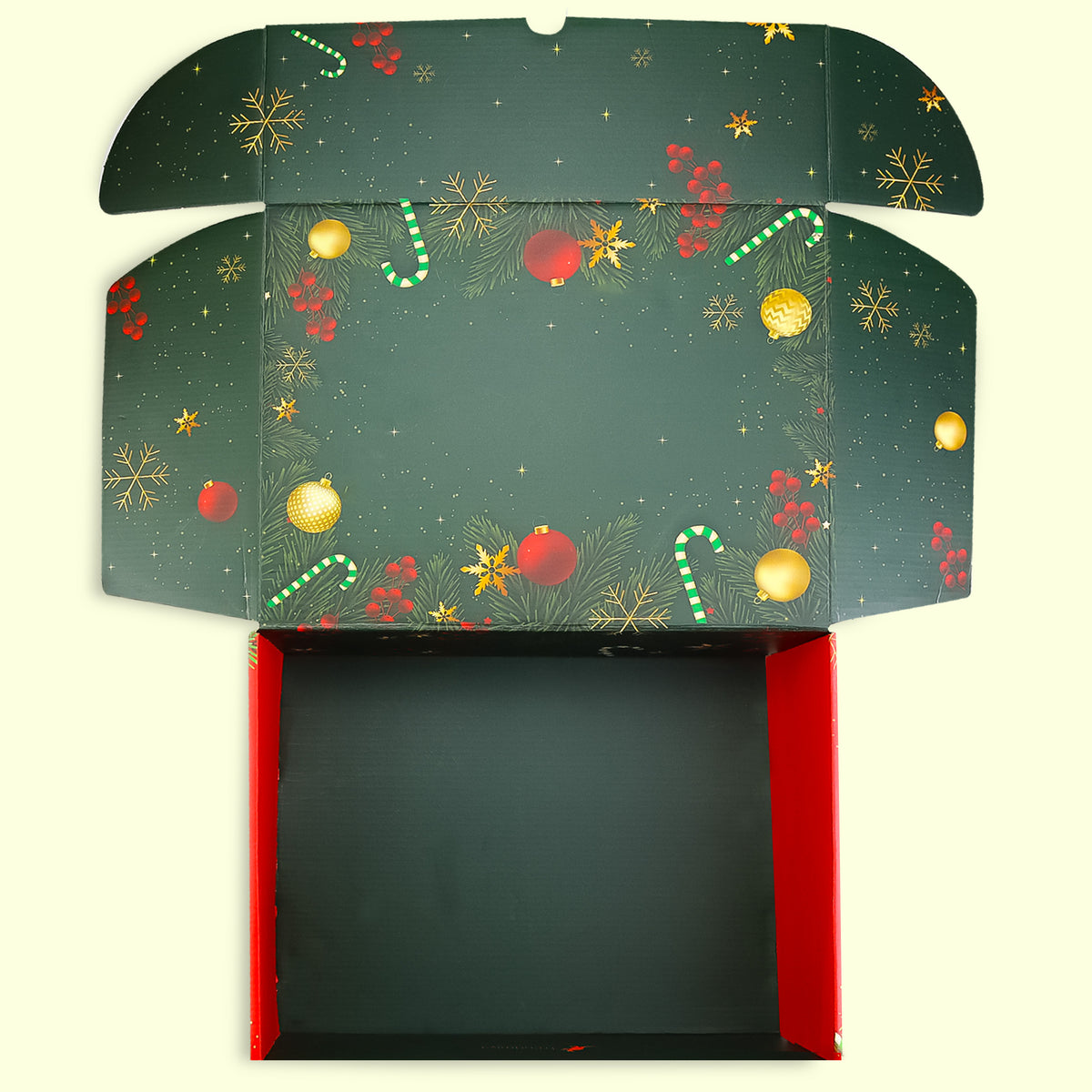 Kırmızı Yeni Yıl Kutusu (10 Adet)