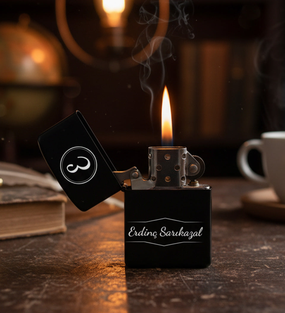 Siyah Renk Zippo Tarzı Çakmak