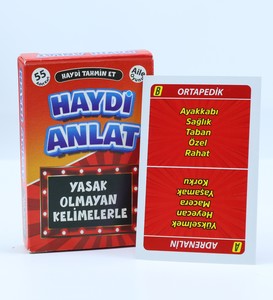 Ayıcık Anahtarlık & Popçik Çikolata & Türk Bayraklı Balon & Haydi Anlat Kart Oyunu Hediye Seti #4