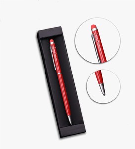 Kişiye Özel Kırmızı Touch Pen & Bej Renk Dikişli Mini Not Defteri & Yapışkanlı Notluk & Desenli Şeffaf Kalemlik & Bloknot Hediye #4